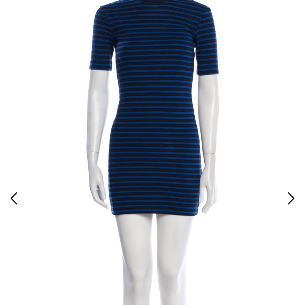Alexander Wang Navy and Black Striped Mini Dress. ONLY WORN ONCE!